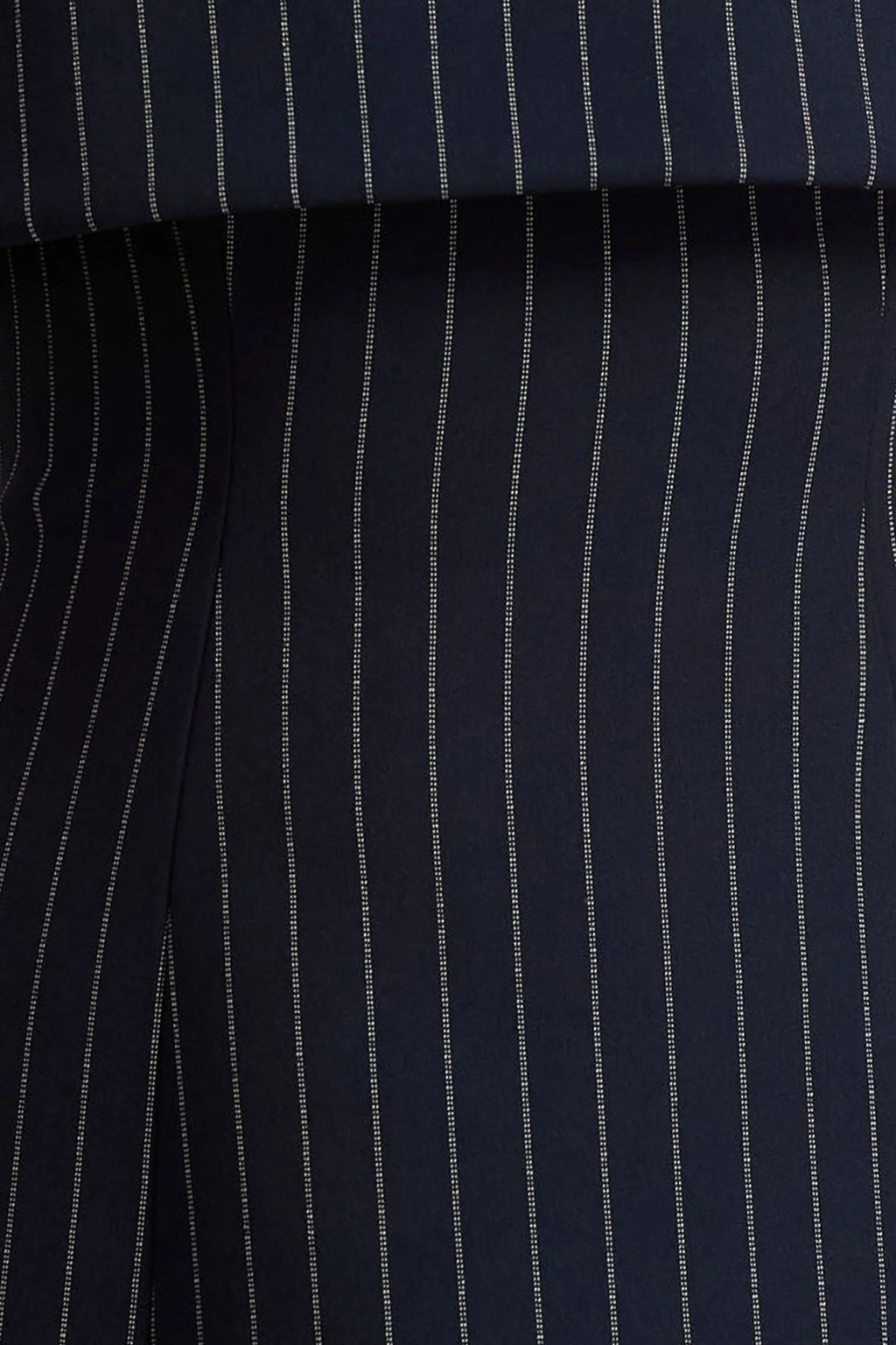 Ember | Navy Pinstripe Square-Neck Mini Dress