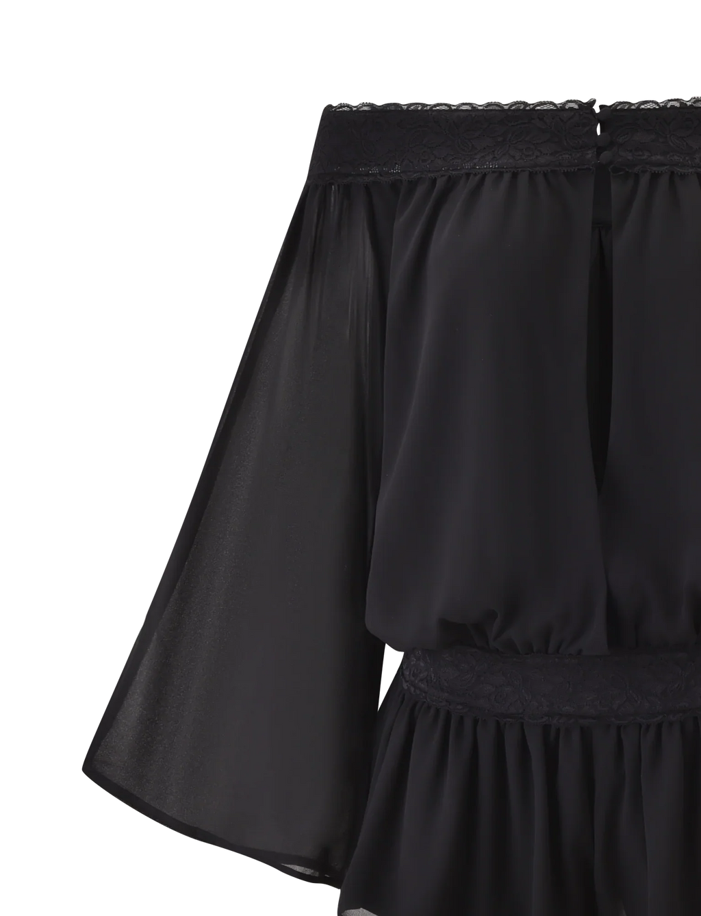 TESSIE PLAYSUIT - BLACK