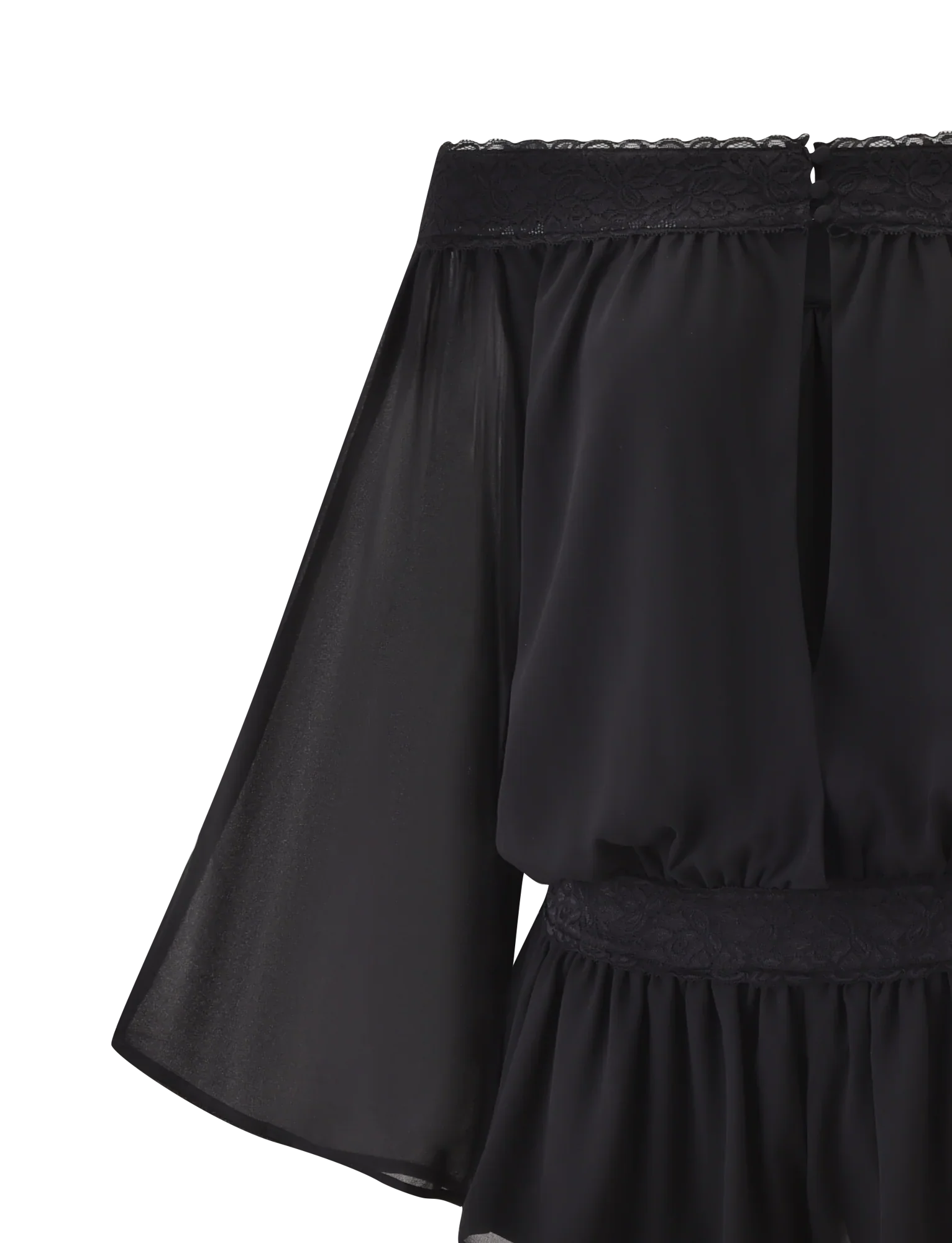 TESSIE PLAYSUIT - BLACK