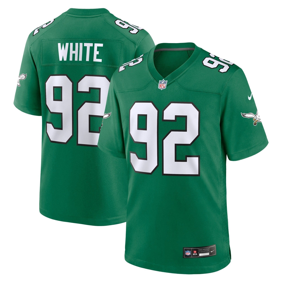 Reggie White Philadelphia Eagles Nike Alternate Game Jersey - Kelly Green