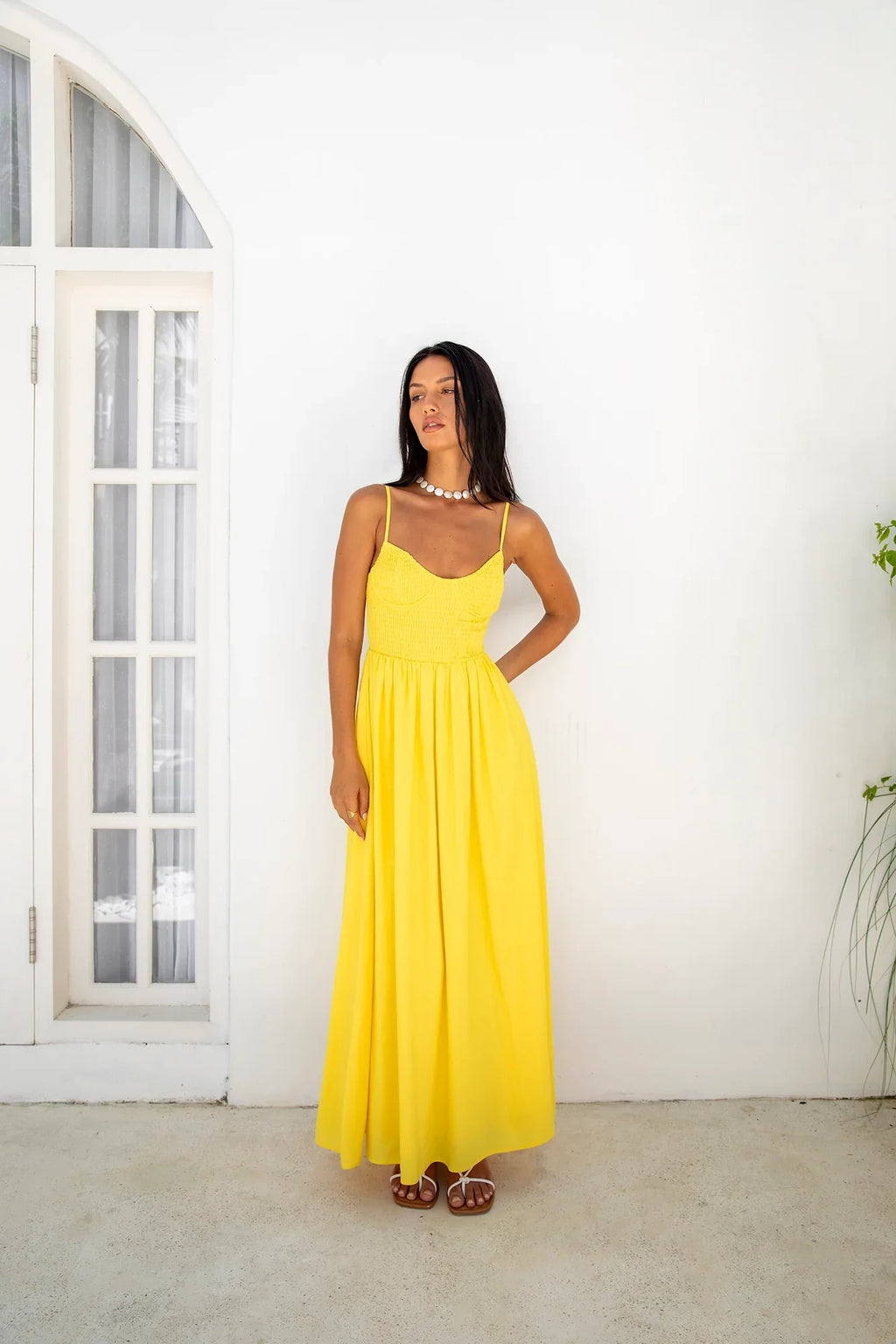 Blushing Lovers Maxi Dress Yellow