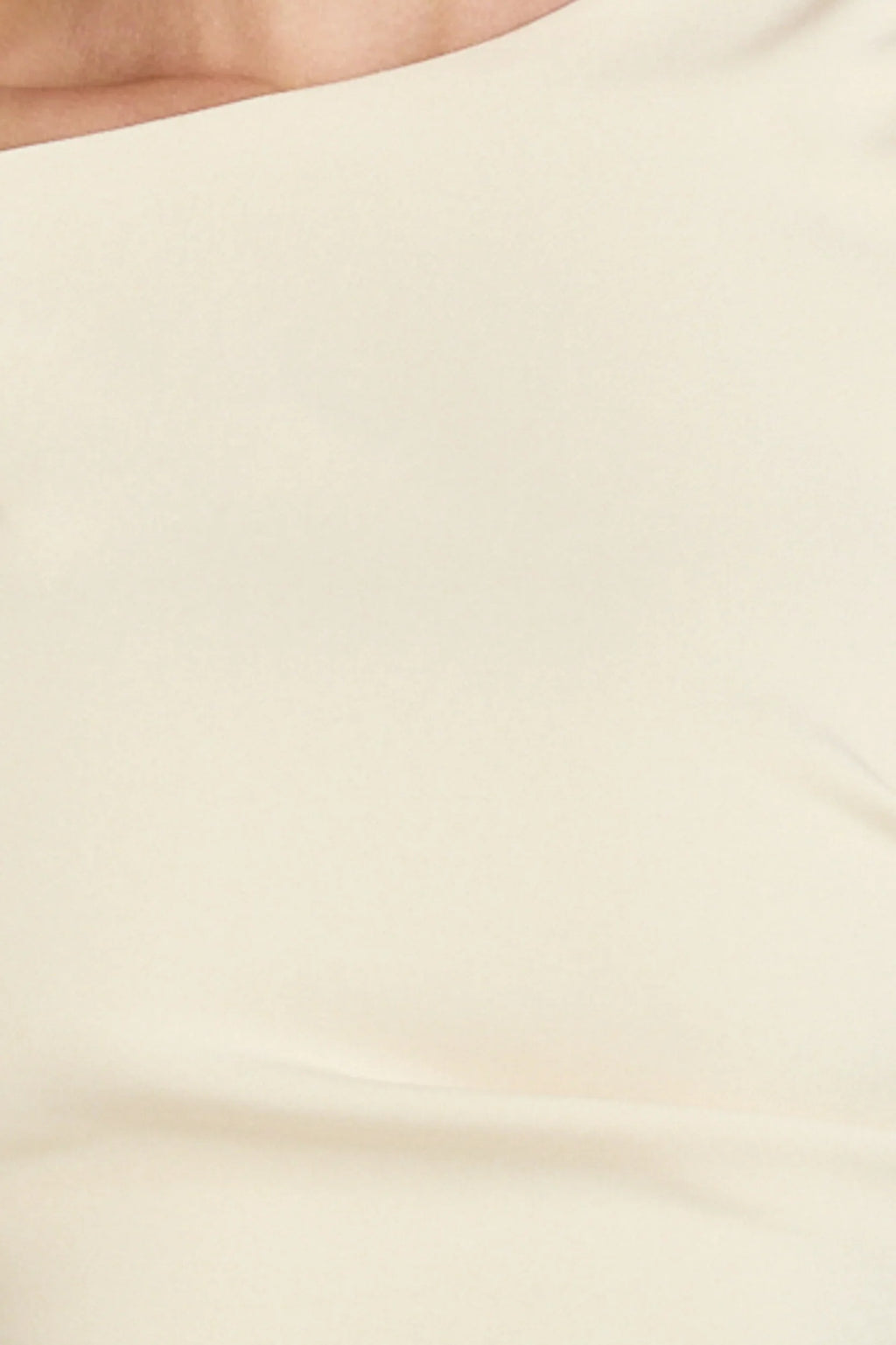 Claire Mini Dress - Tipped Shoulder Tulip Skirt Dress in White