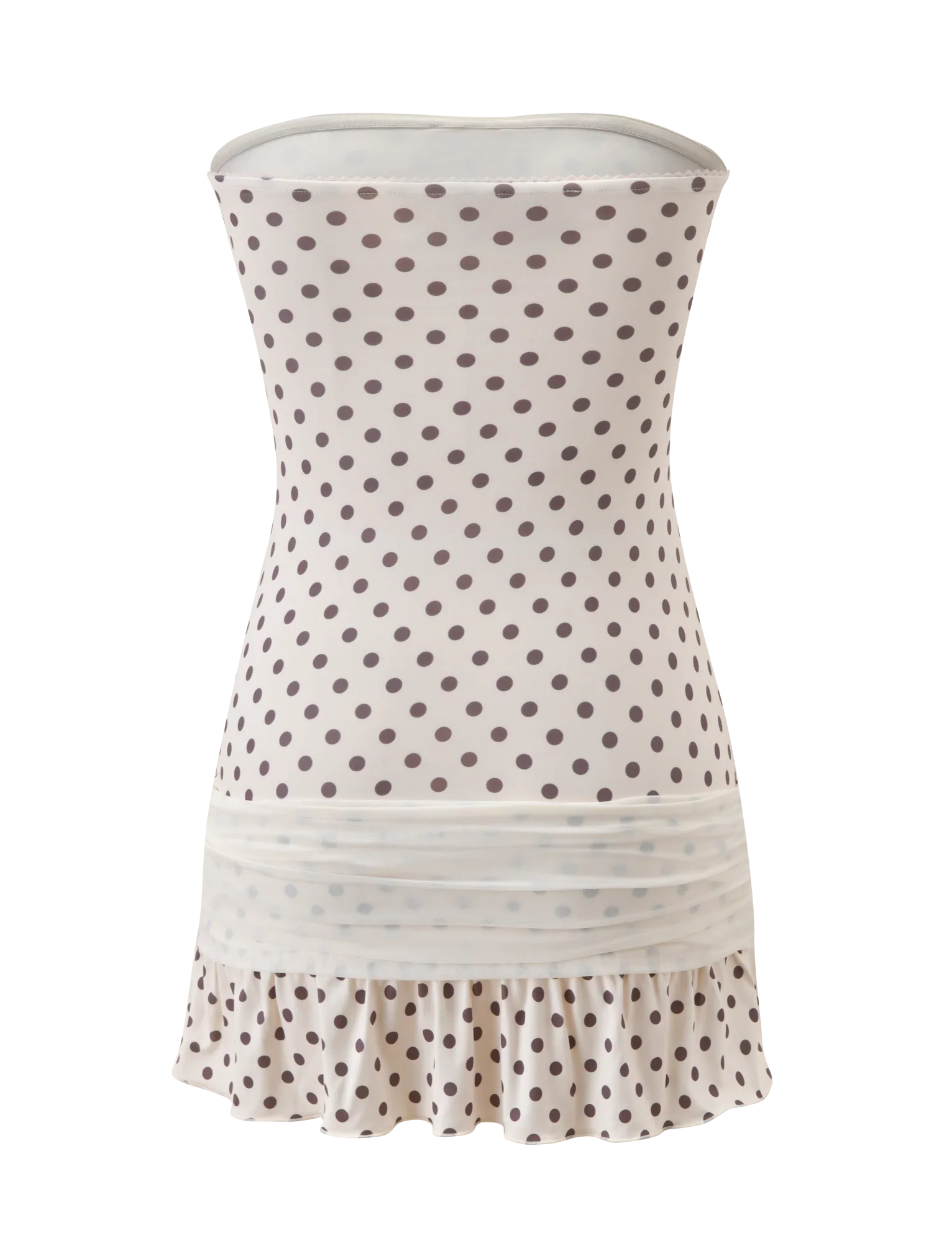 TOVE MINI DRESS - WHITE POLKA DOT