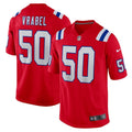 Mike Vrabel New England Patriots Nike Retired   Alternate Game Jersey - Red