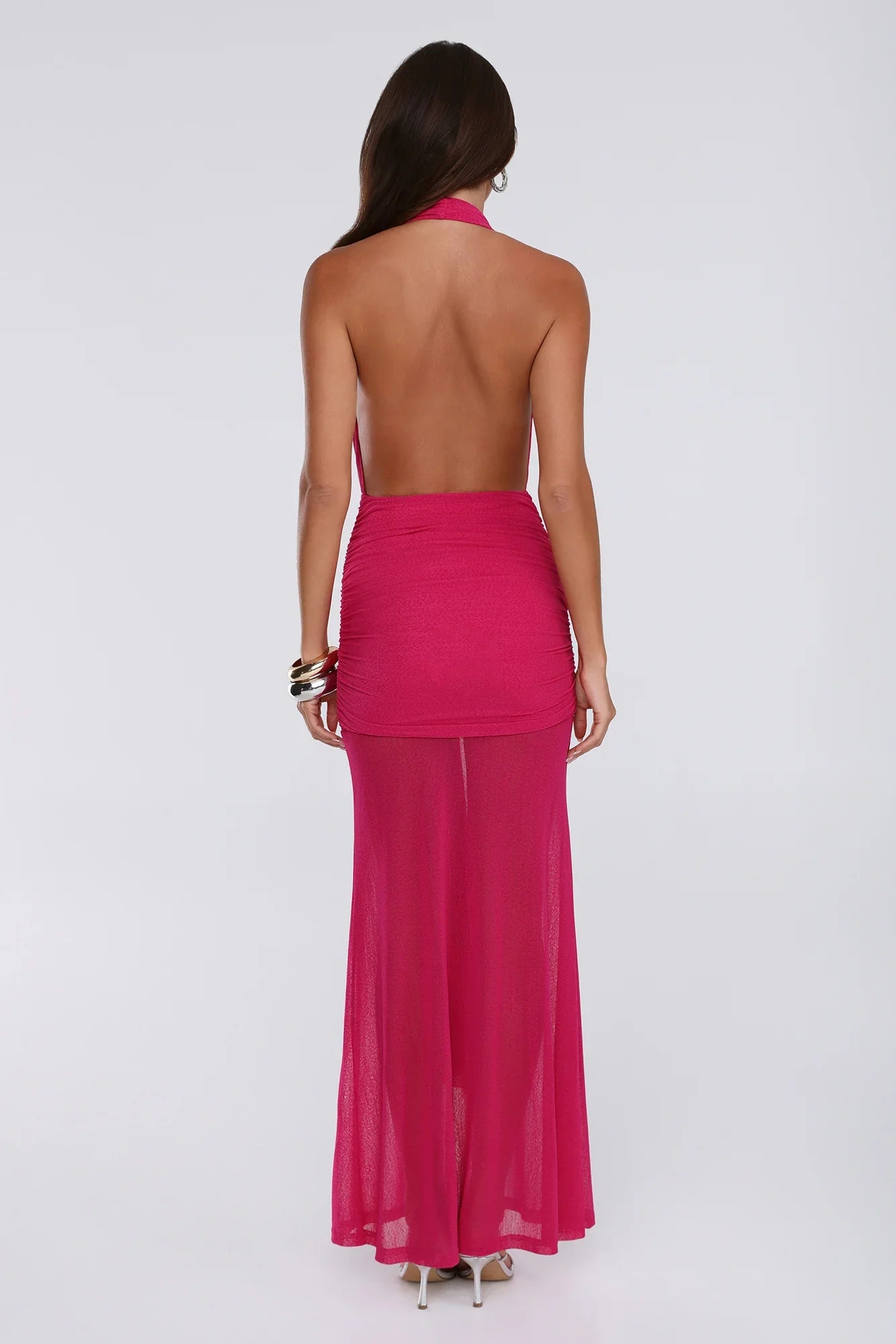 Born To Stand Out Halter Maxi Dress Pink