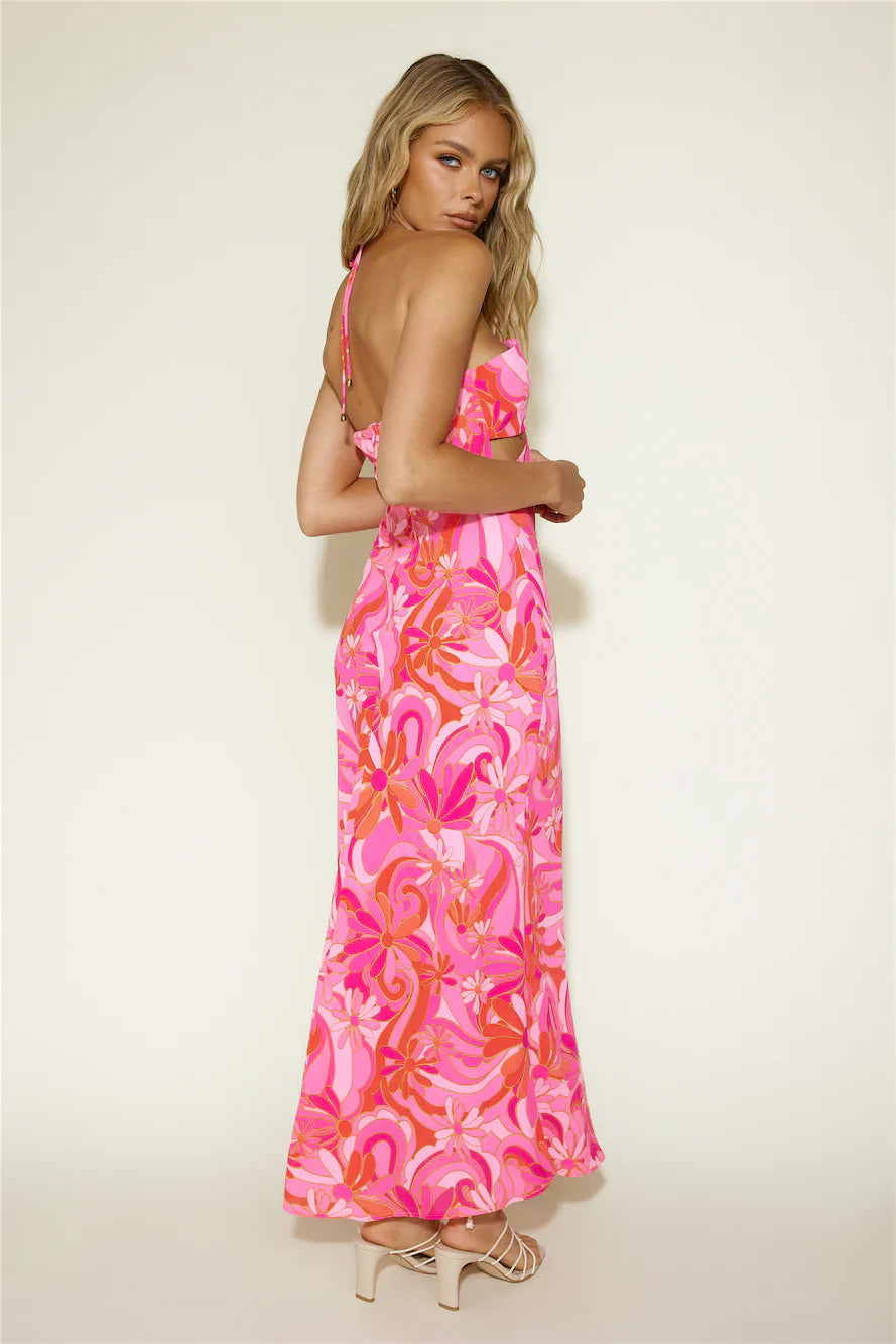 Summer Getaway Maxi Dress Pink