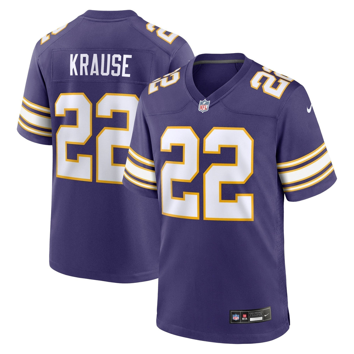 Paul Krause Minnesota Vikings Nike Classic Retired   Jersey - Purple
