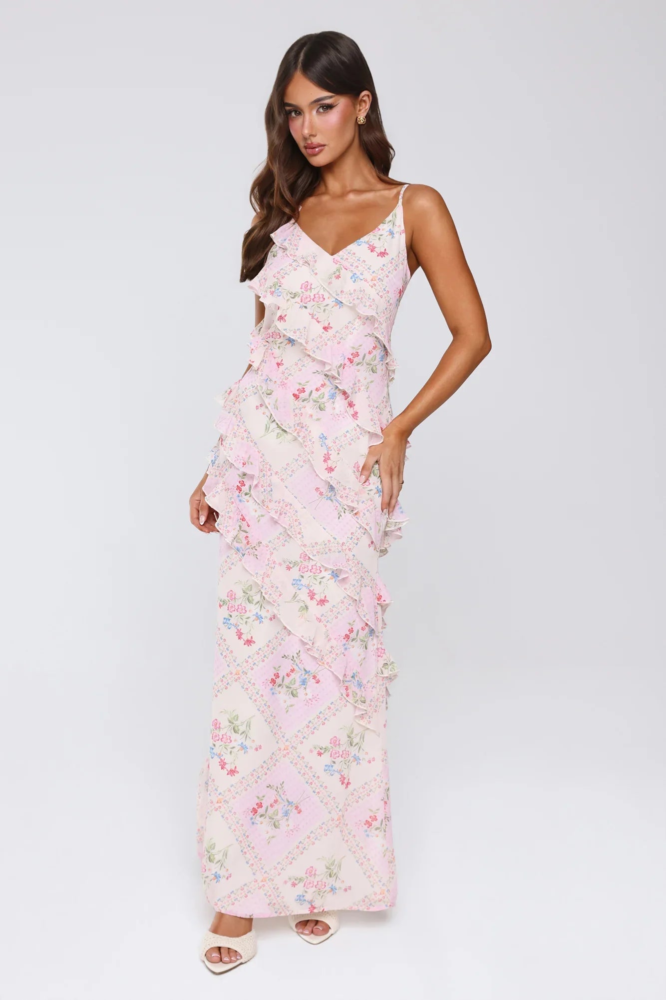 Summer Pastures Maxi Dress Pink