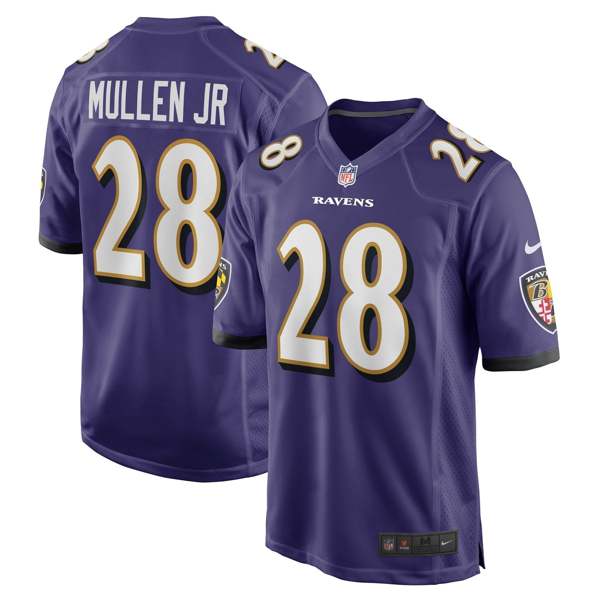 Trayvon Mullen Jr. Baltimore Ravens Nike Team Game Jersey -  Purple