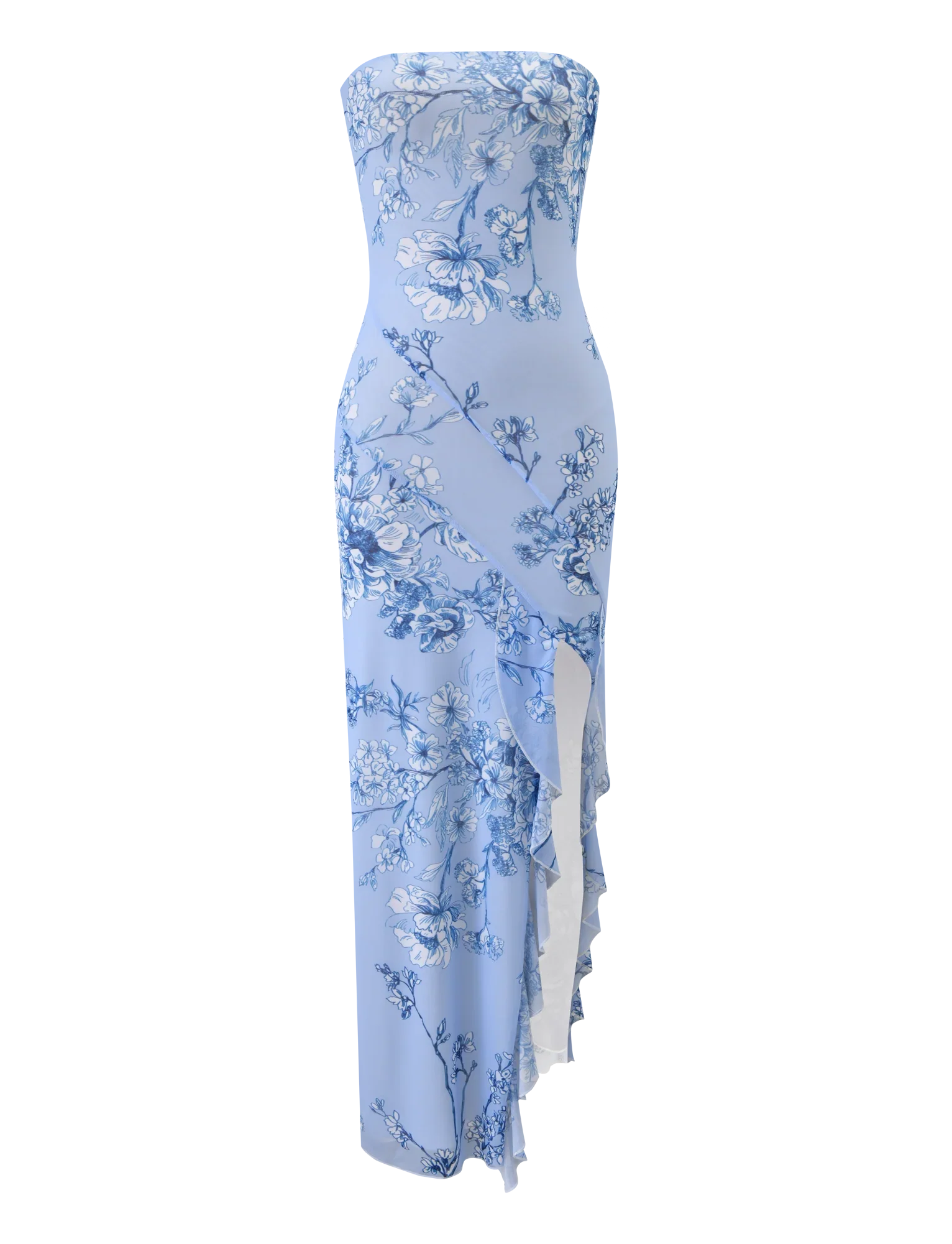 THEO MAXI DRESS - BLUE FLORAL