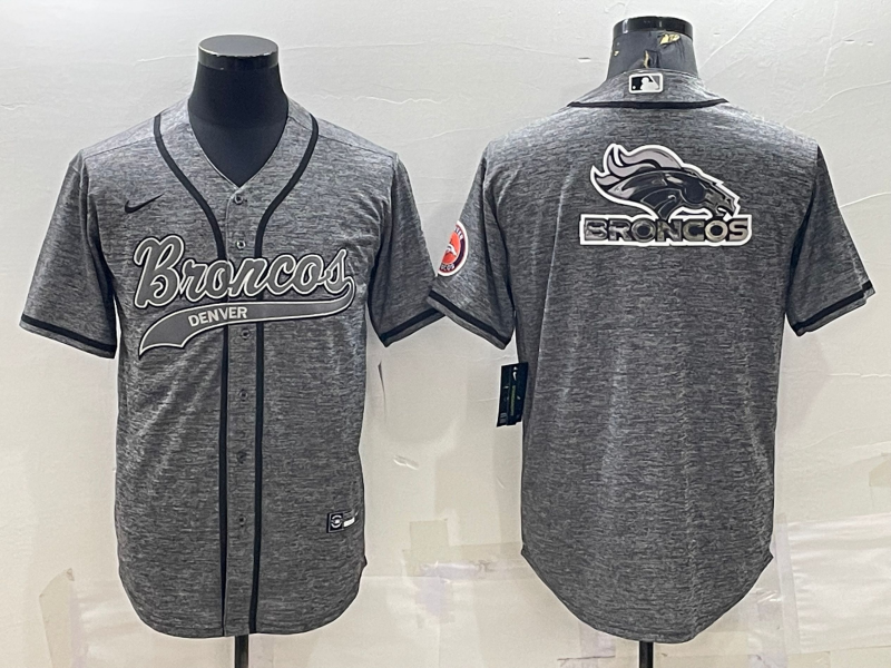 Men's Denver Broncos Gray Player Jersey1