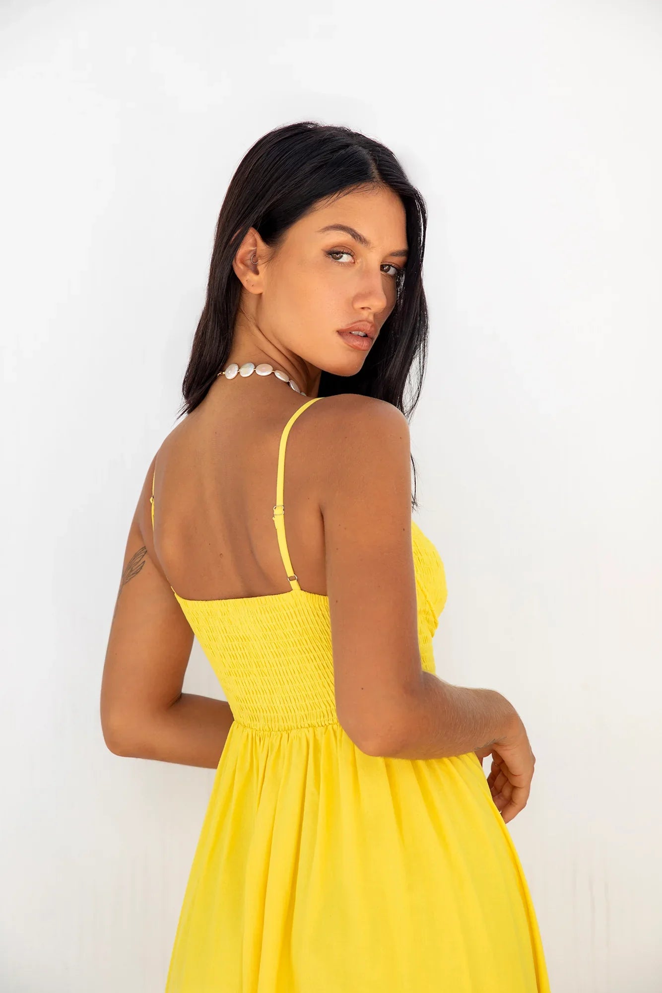 Blushing Lovers Maxi Dress Yellow