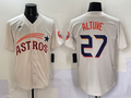 Men's Houston Astros Jose Altuve #27 Cream Player Jersey