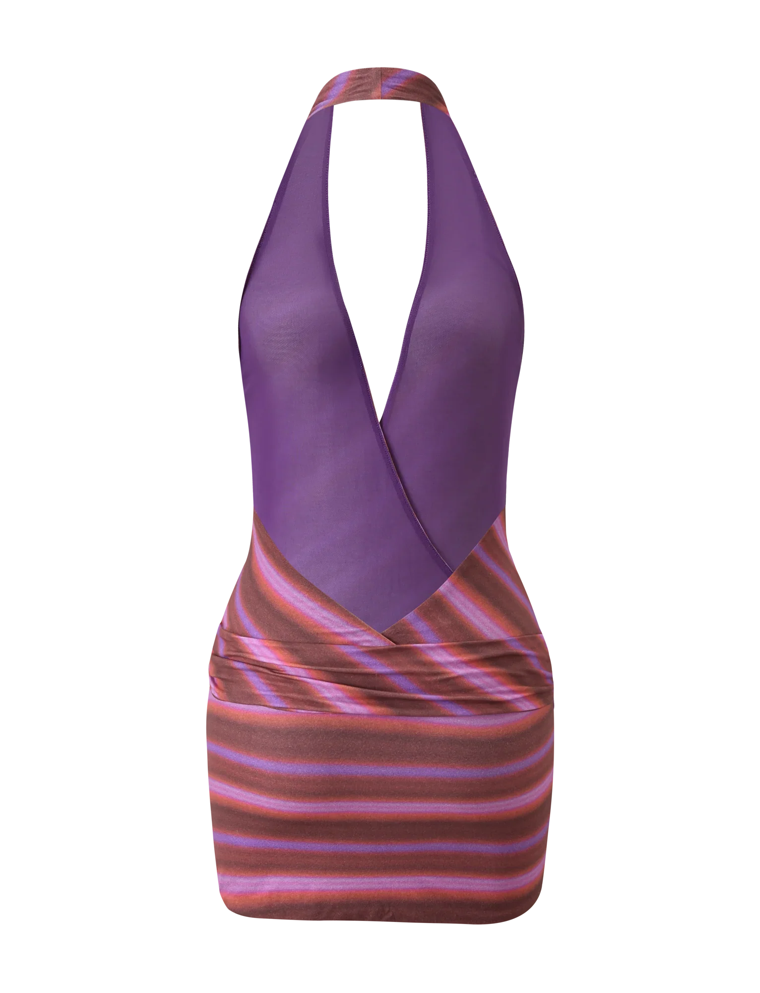 SORRENTO MINI DRESS - DUSK OMBRE STRIPE