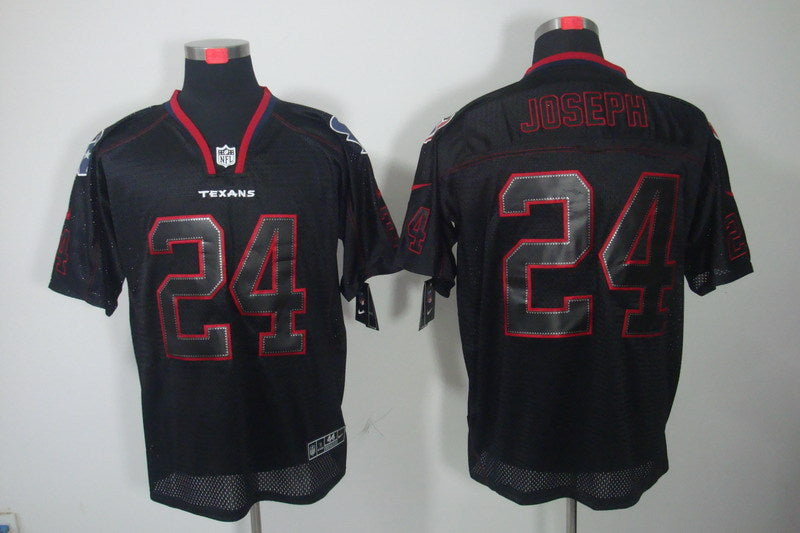 Men's Houston Texans Johnathan Joseph #24 Black Game Jersey1