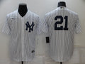 Men's New York Yankees Paul ONeill #21 White Replica Player Name Jersey
