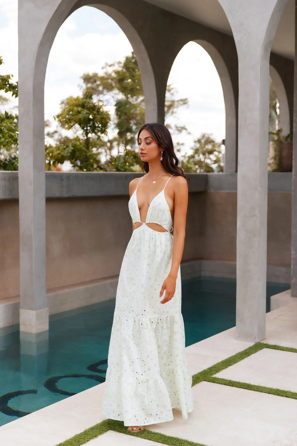 Trust My Words Maxi Dress Green
