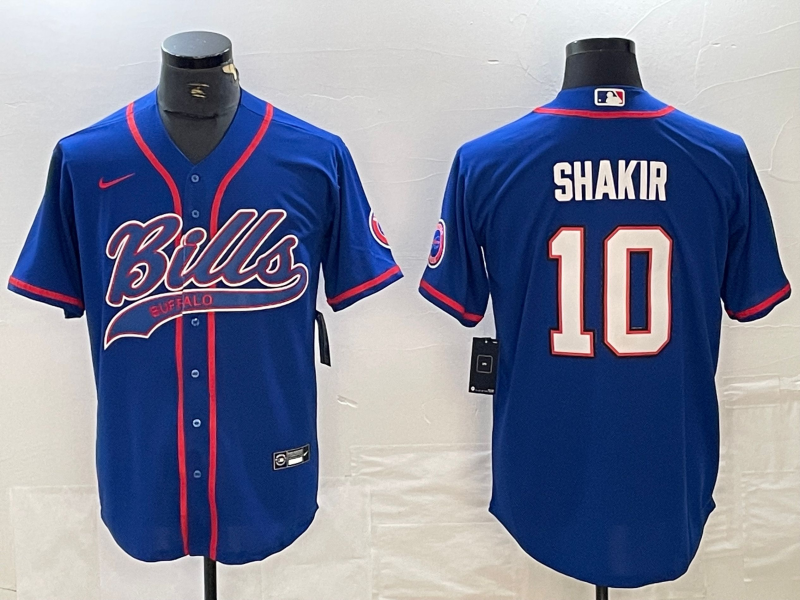 Men's Buffalo Bills Khalil Shakir #10 Royal Player Jersey1 Joint Edition