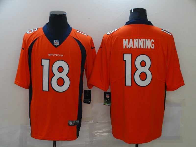 Men's Denver Broncos Peyton Manning #18 Orange Jersey1