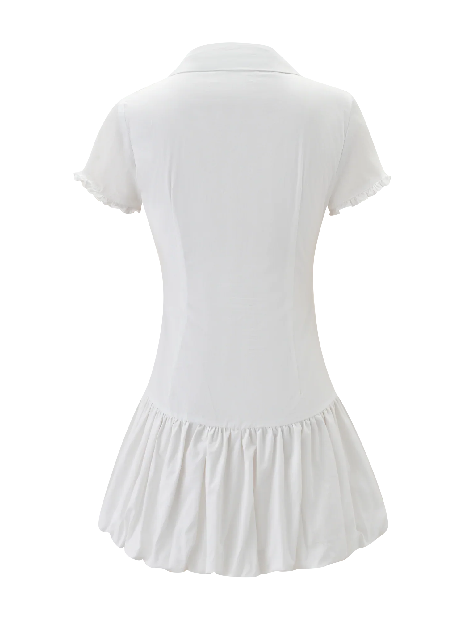 VALERIE BUBBLE DRESS - WHITE