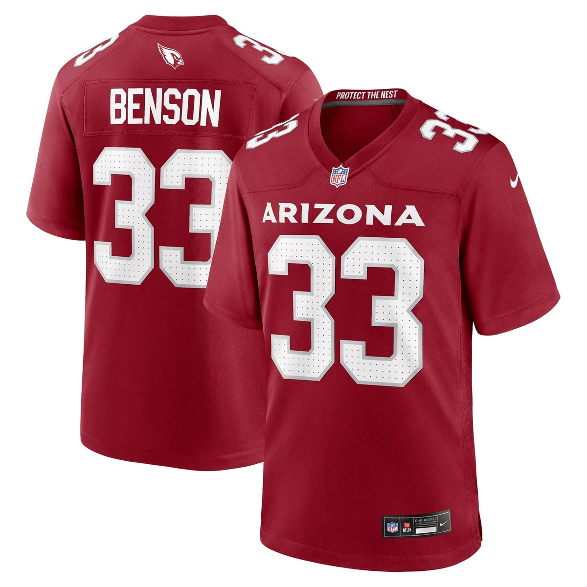 Trey Benson Arizona Cardinals Nike Team Game Jersey -  Cardinal