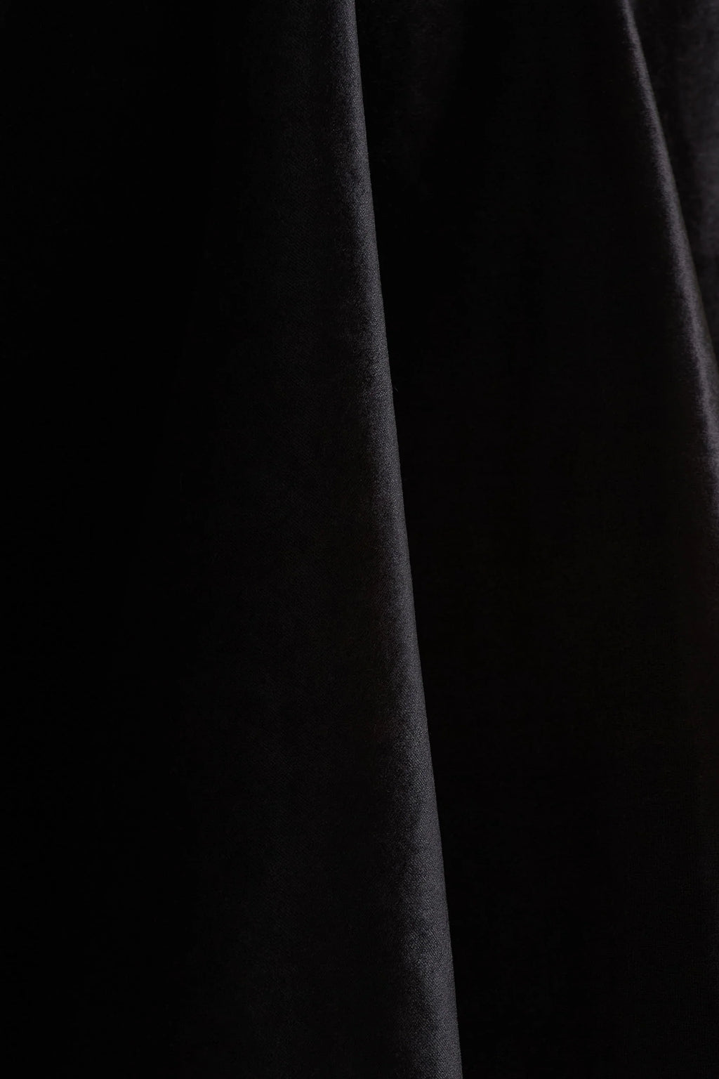Keeley | Black Asymmetric-Neck Velvet Mini Dress With Bow Detail