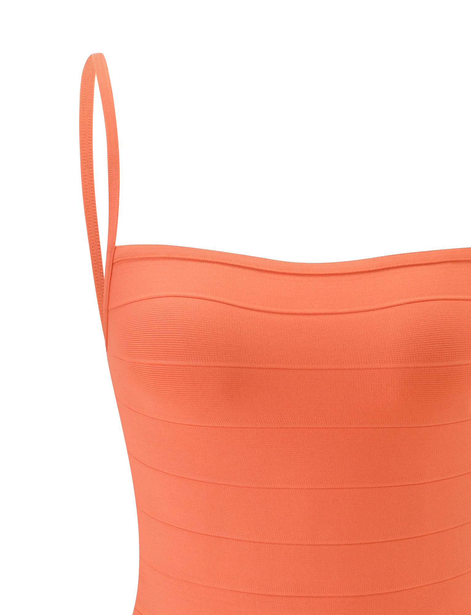 MIDORI BANDAGE DRESS - CORAL