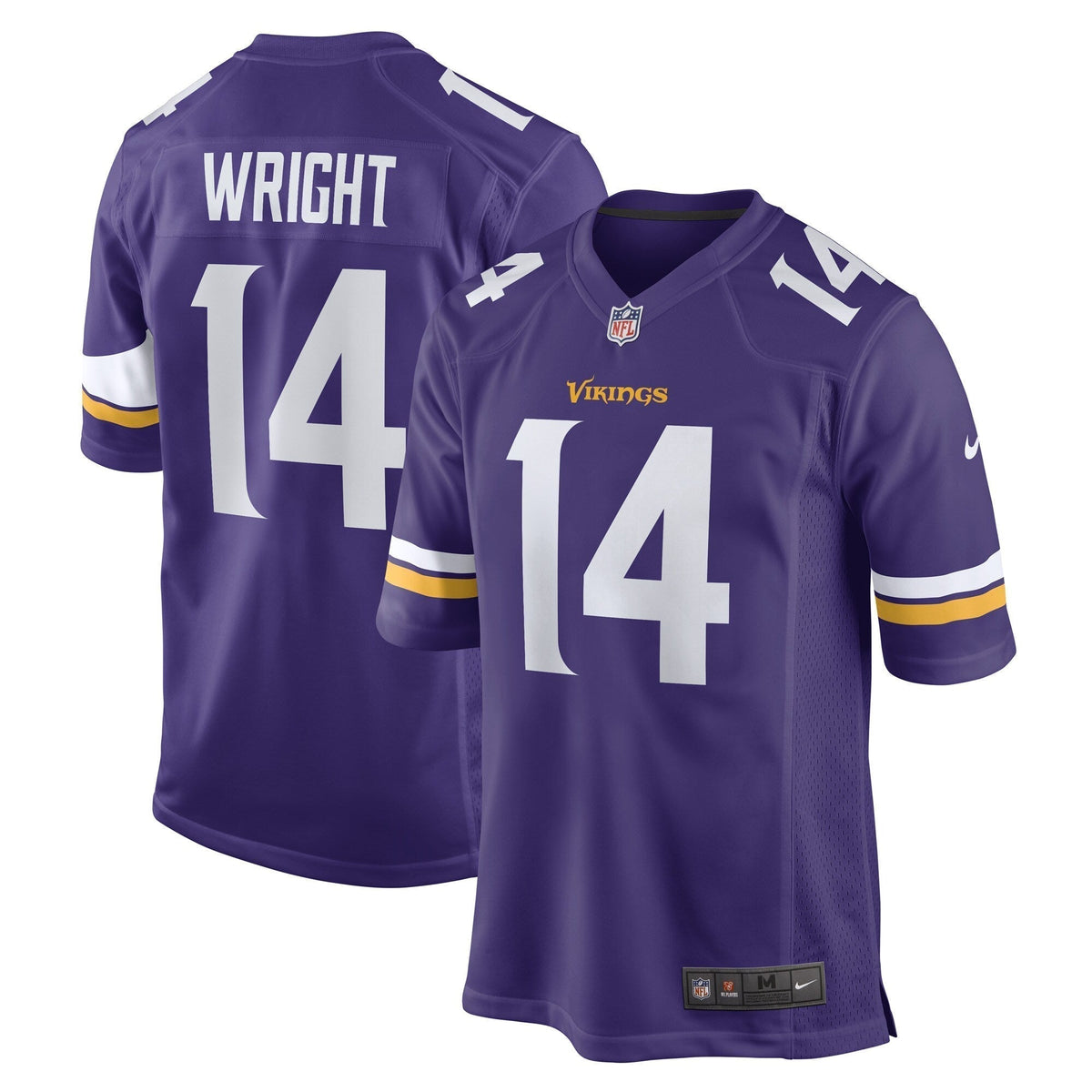 Ryan Wright Minnesota Vikings Nike Game   Jersey - Purple