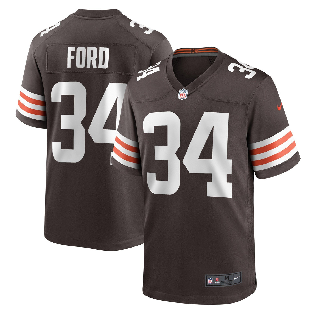Jerome Ford Cleveland Browns Nike Game   Jersey - Brown
