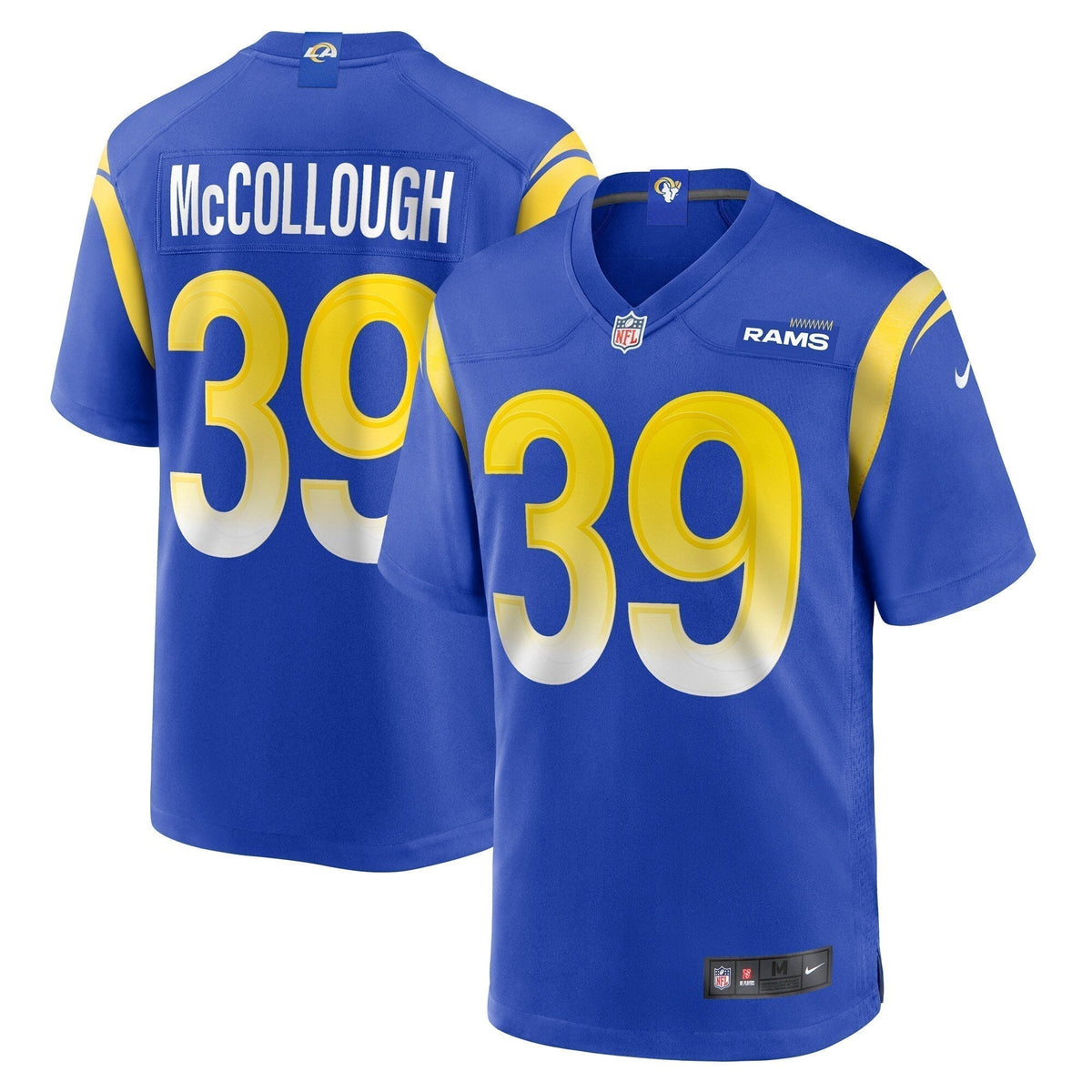 Jaylen McCollough Los Angeles Rams Nike Game Jersey -  Royal
