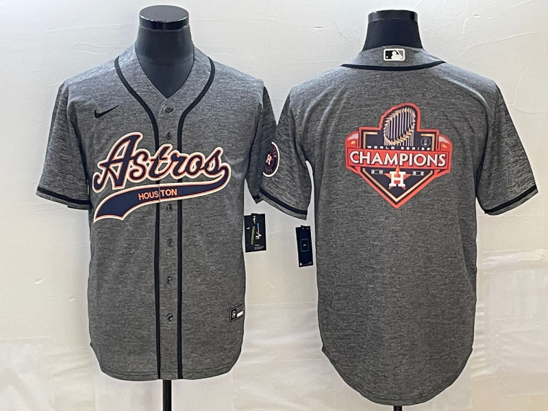 Men's Houston Astros Gray Joint Edition Replica Player Jersey1