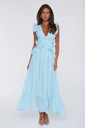 Evening Luxe Maxi Dress Light Blue