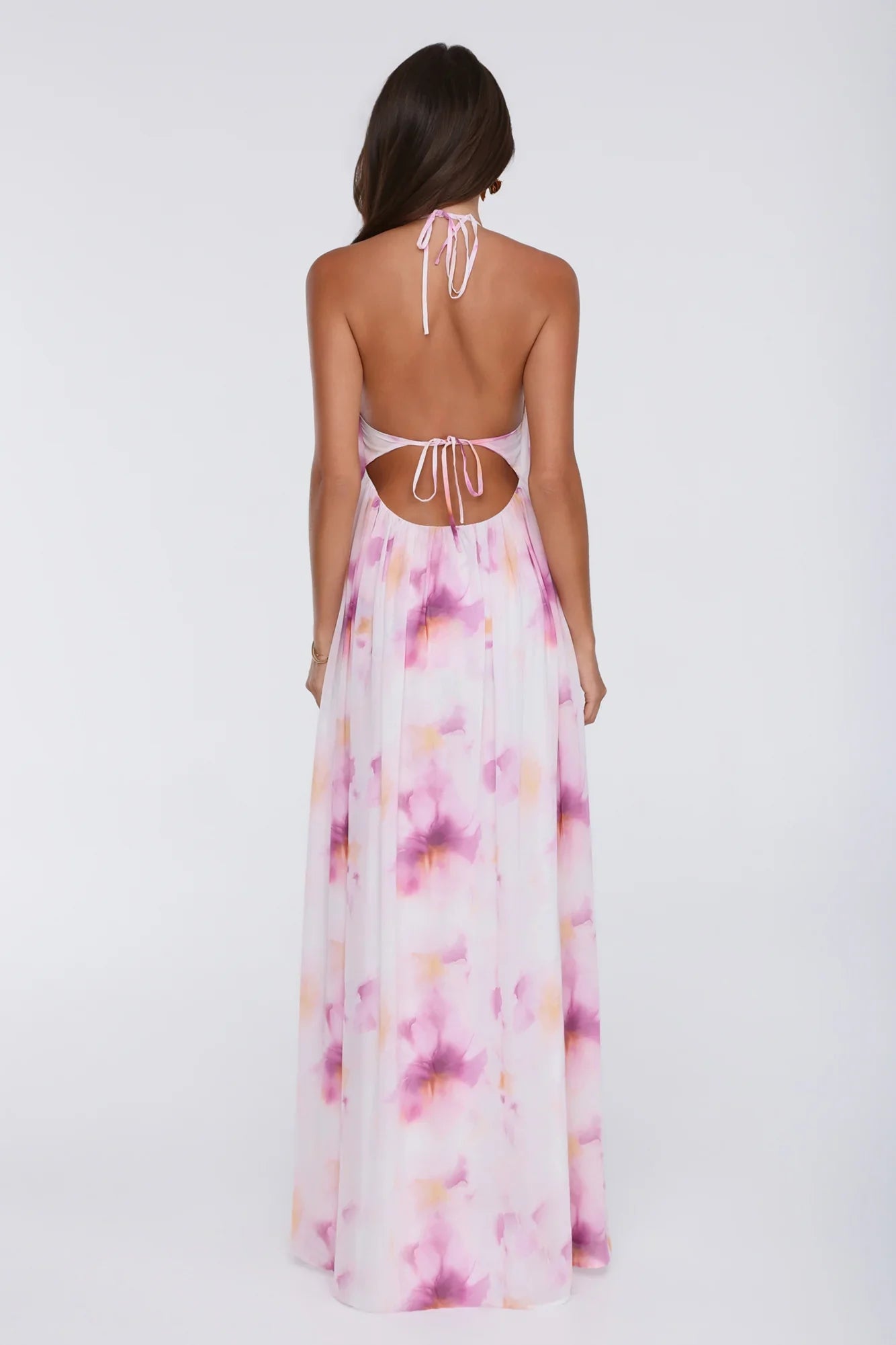 Radiant Queen Halter Maxi Dress Lilac