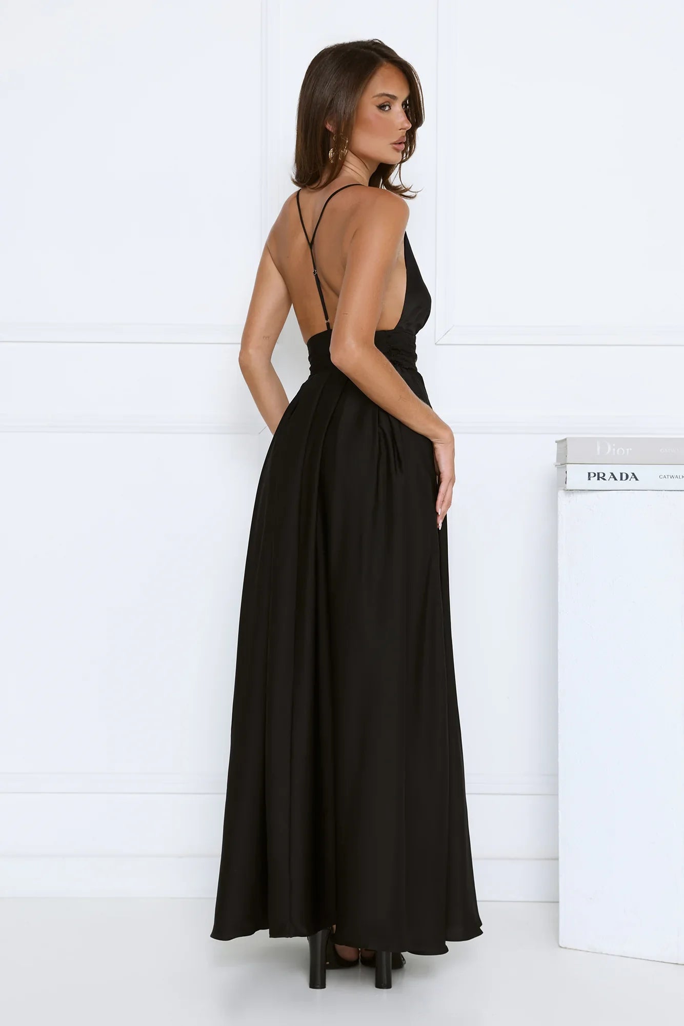 Secret Strolls Maxi Dress Black