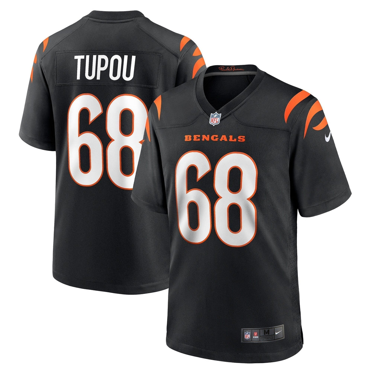 Josh Tupou Cincinnati Bengals Nike Game   Jersey - Black