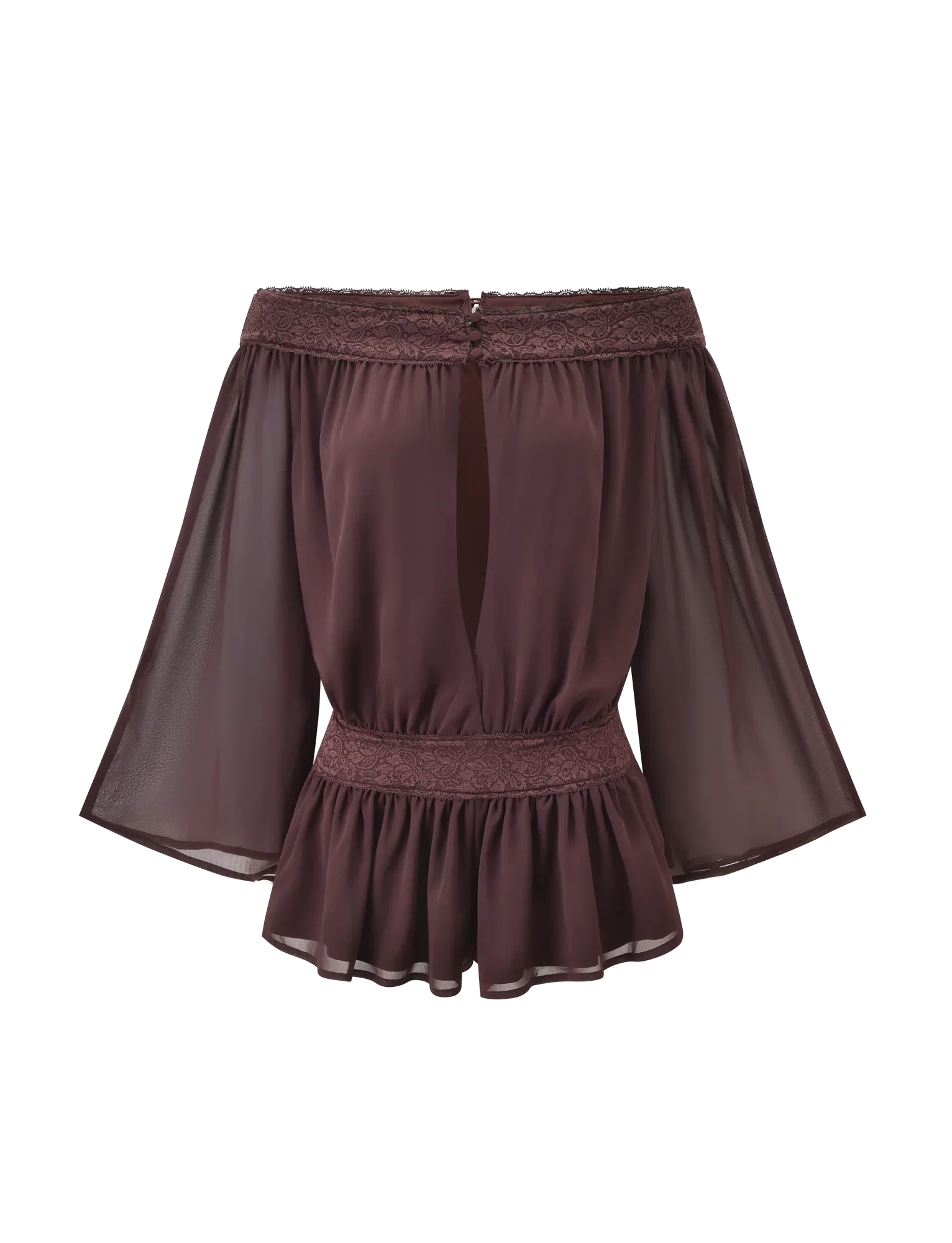 TESSIE PLAYSUIT - BROWN