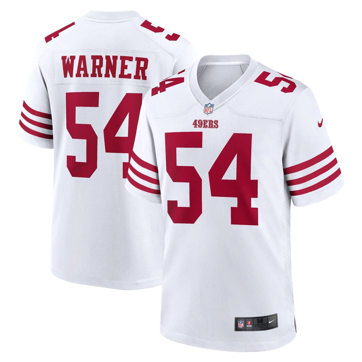 Fred Warner San Francisco 49ers Nike   Game Jersey - White