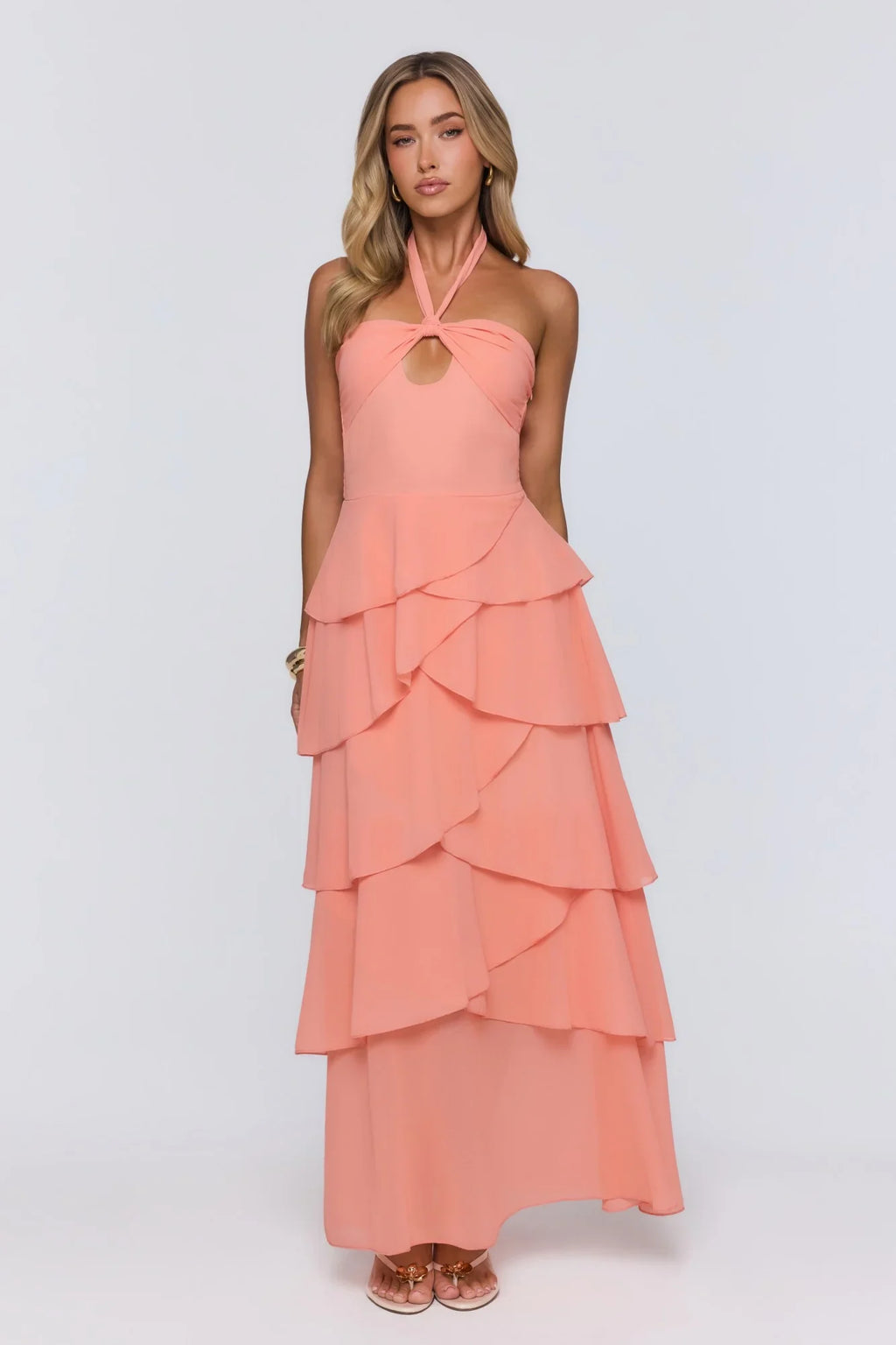 Lead Don’t Follow Maxi Dress Peach