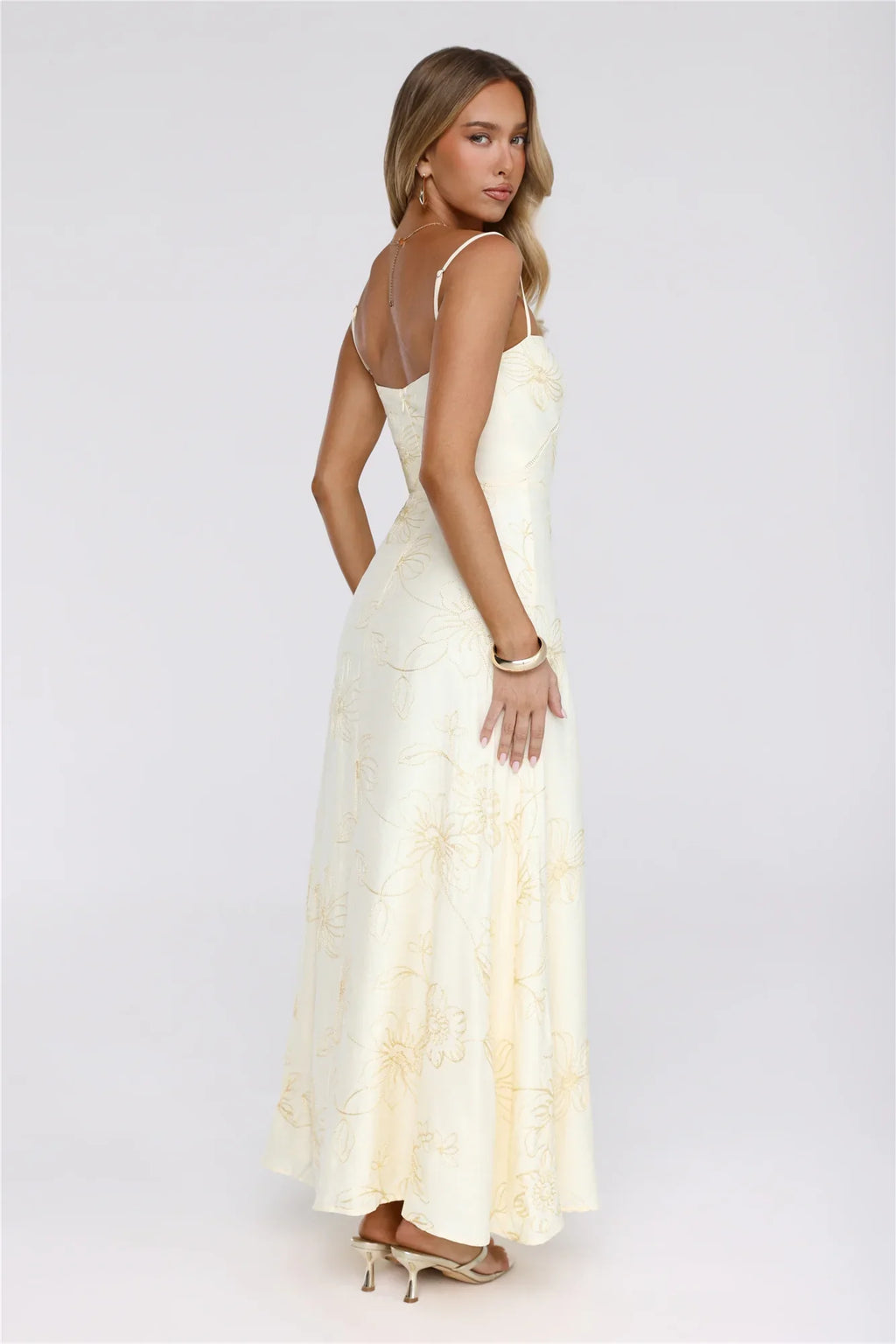 Sundown Siren Maxi Dress Yellow