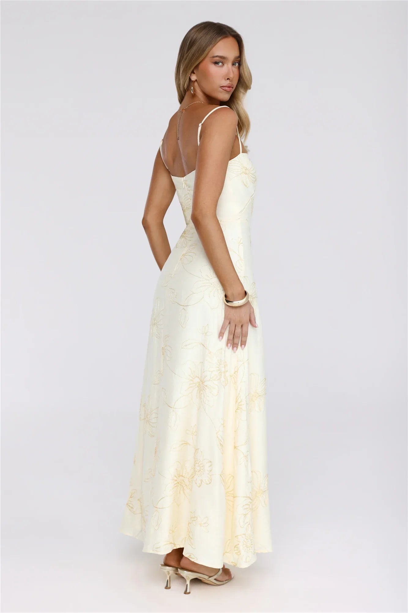 Sundown Siren Maxi Dress Yellow