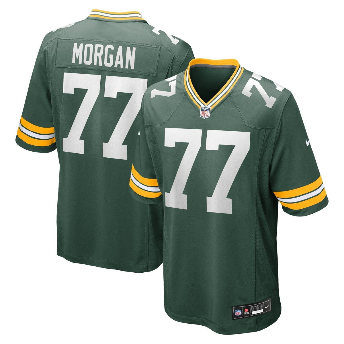 Jordan Morgan Green Bay Packers Nike    Game Jersey - Green