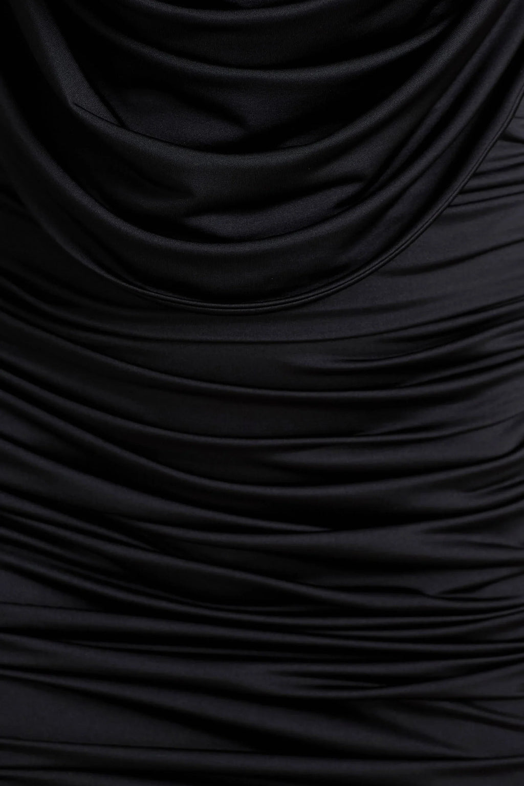 Ciela | Black Extreme Plunge-Neck Mini Dress