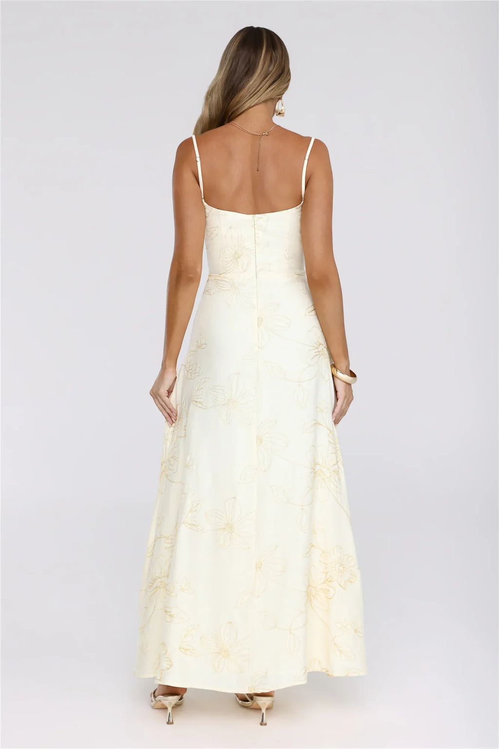 Sundown Siren Maxi Dress Yellow