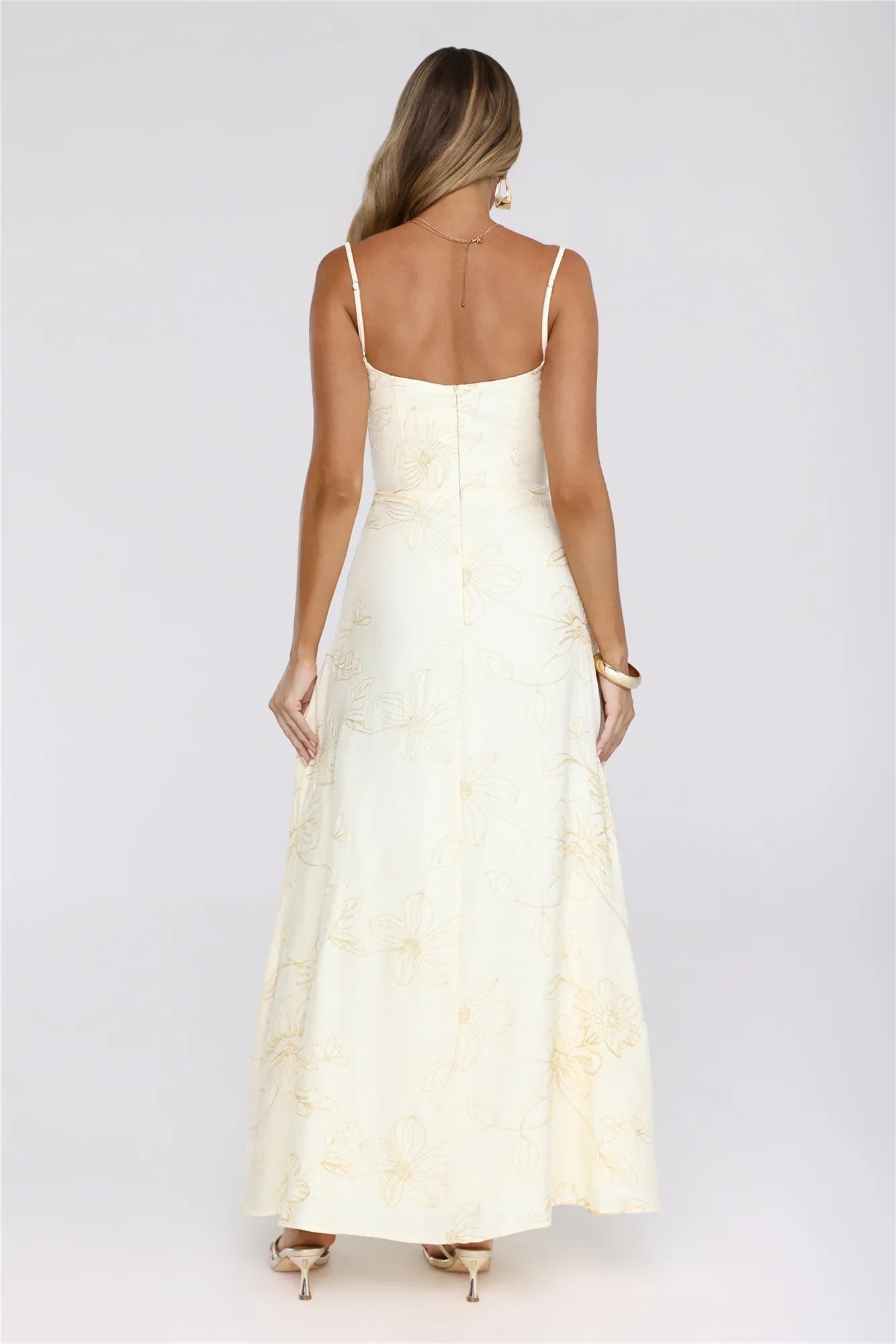 Sundown Siren Maxi Dress Yellow