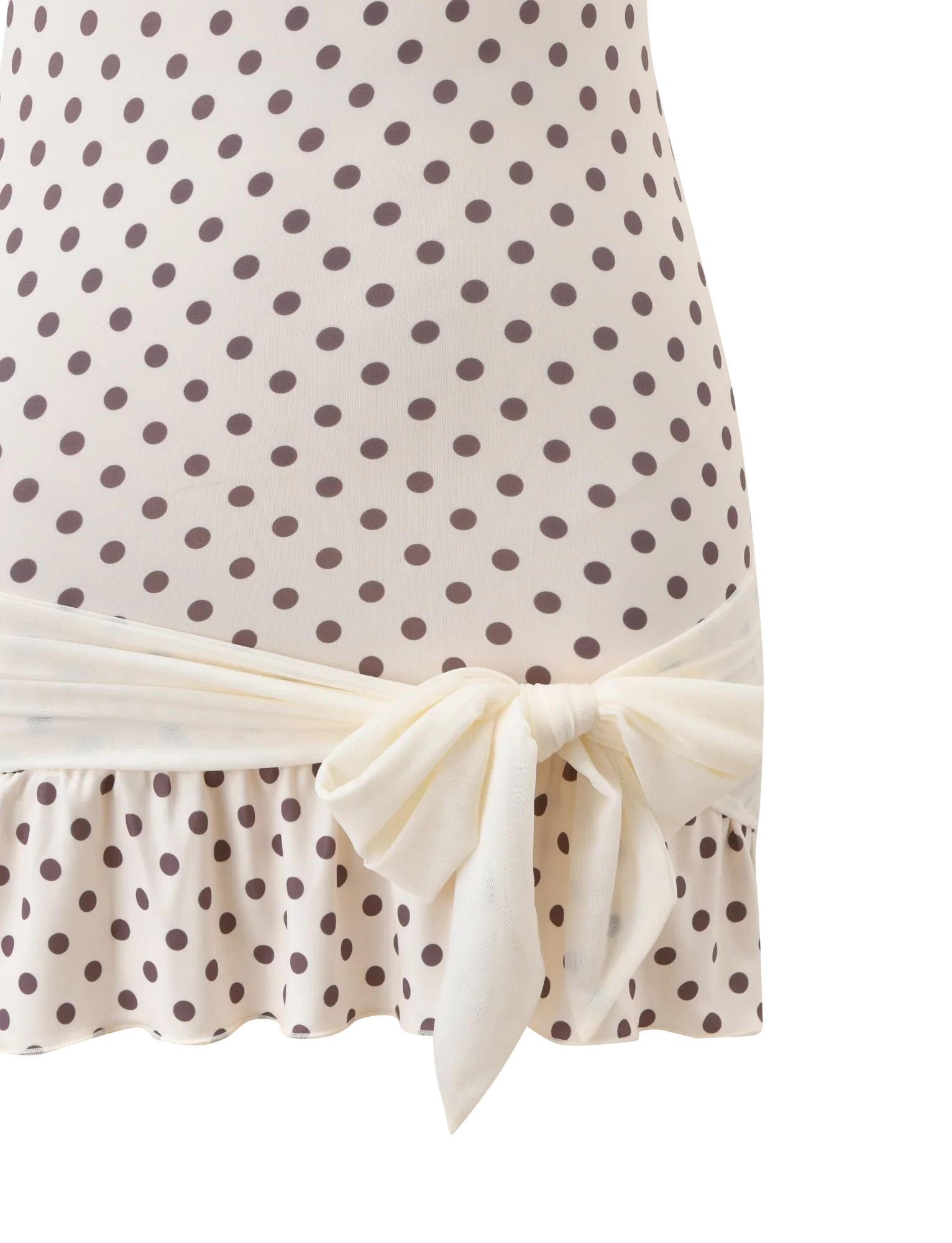 TOVE MINI DRESS - WHITE POLKA DOT