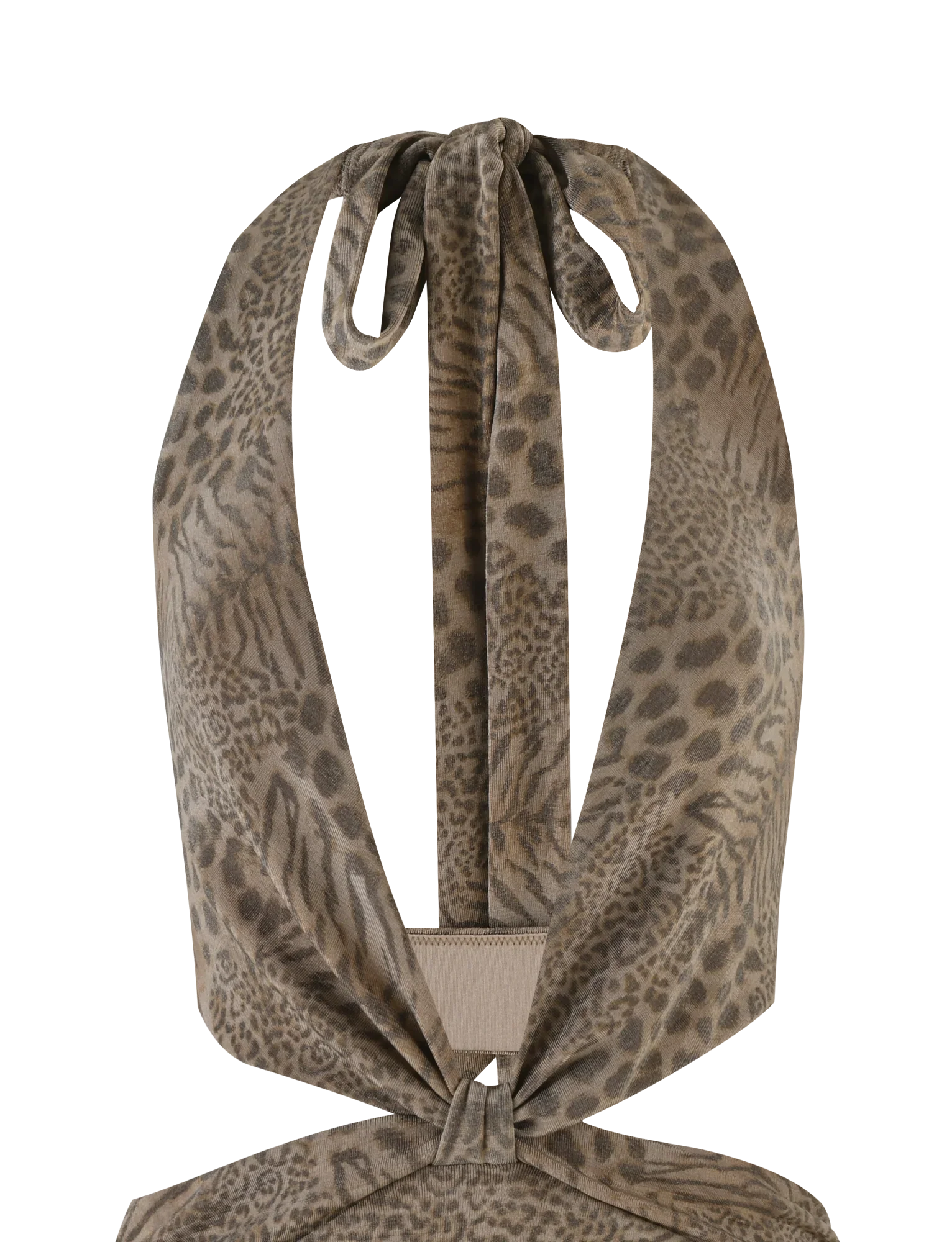 EVANGELINE MINI DRESS - NEUTRAL TIGER