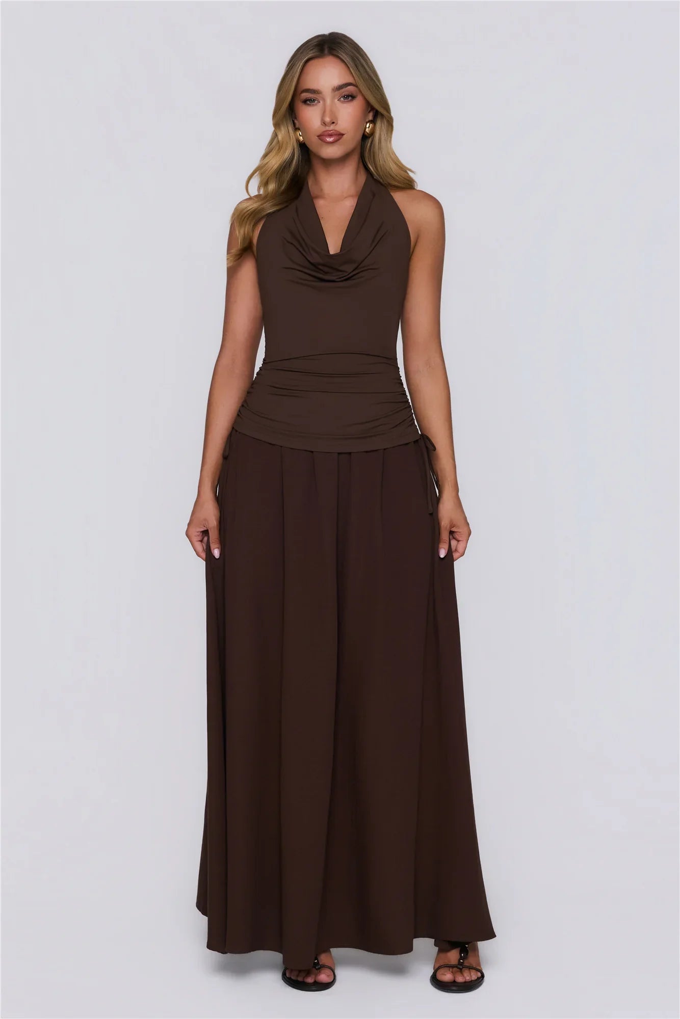Studio Pretty Maxi Dress Brown