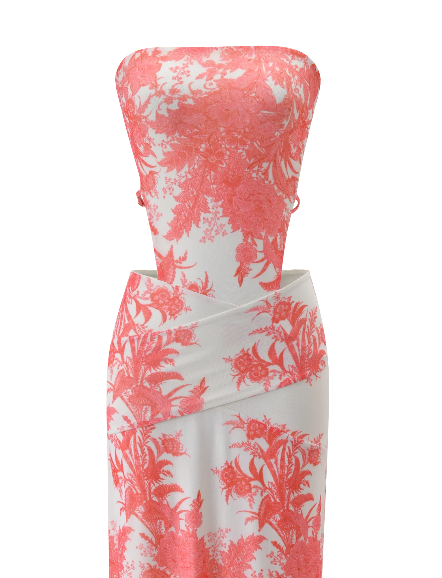 POPPI MAXI DRESS - CORAL TAPESTRY