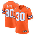 Terrell Davis Denver Broncos Nike Mile High Collection 1977 Throwback Retired   Game Jersey - Orange
