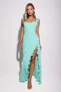 All Night Affair Maxi Dress Turquoise